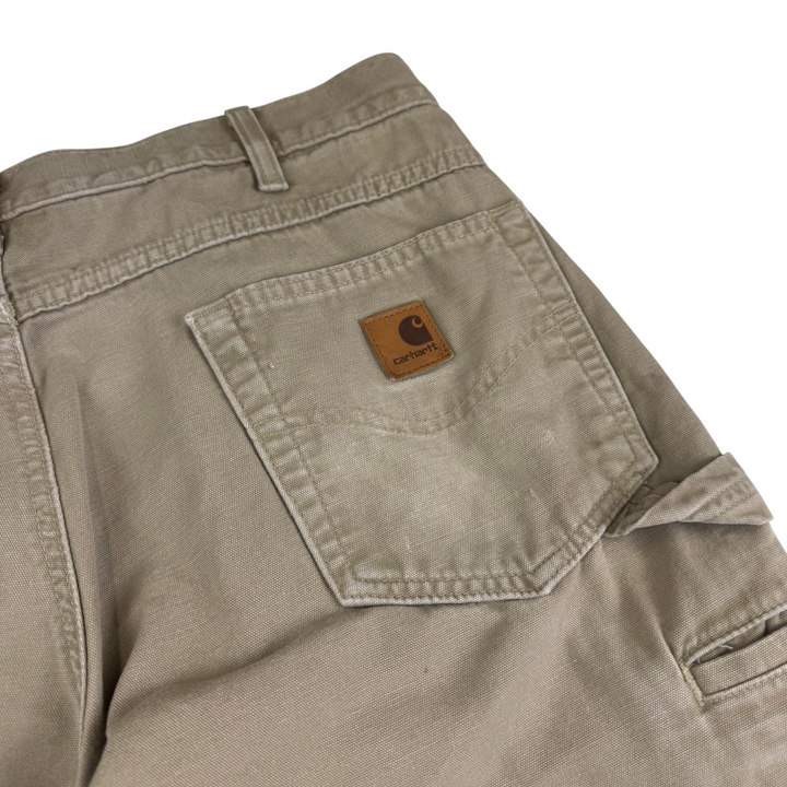 Carhartt Carpenter Workwear Trousers Beige Brown