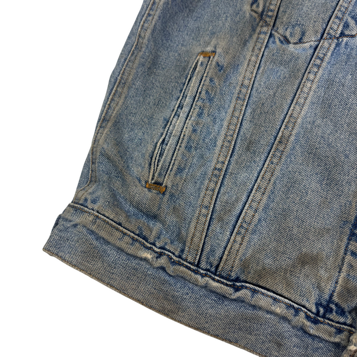 Vintage Levi's Flannel Lined Denim Vest Blue