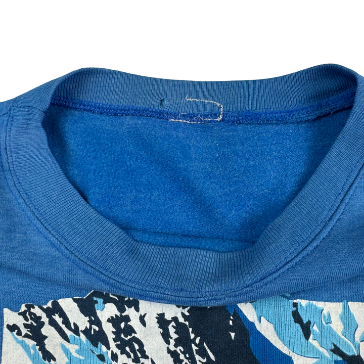 Vintage 90's Sun Ski Graphic Sweatshirt Blue