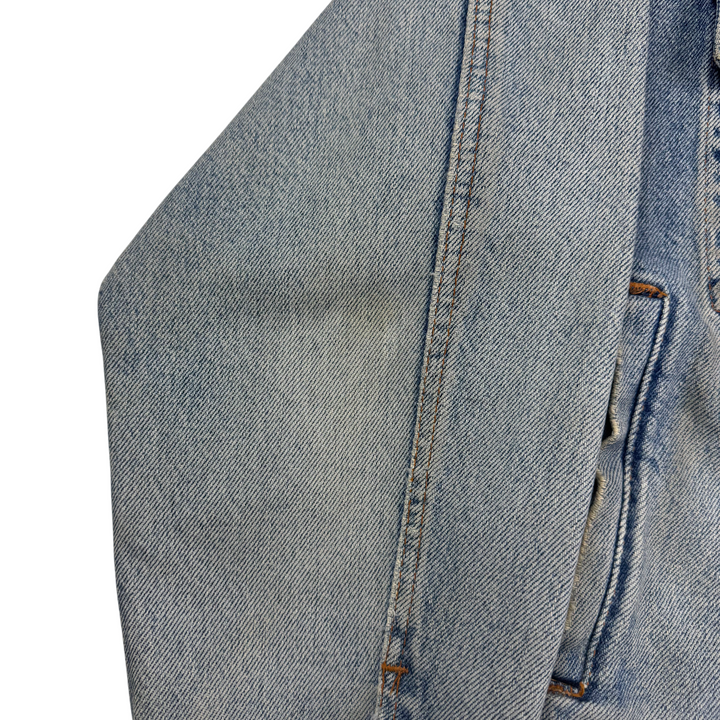 Avirex 90's Distressed Denim Jacket Blue