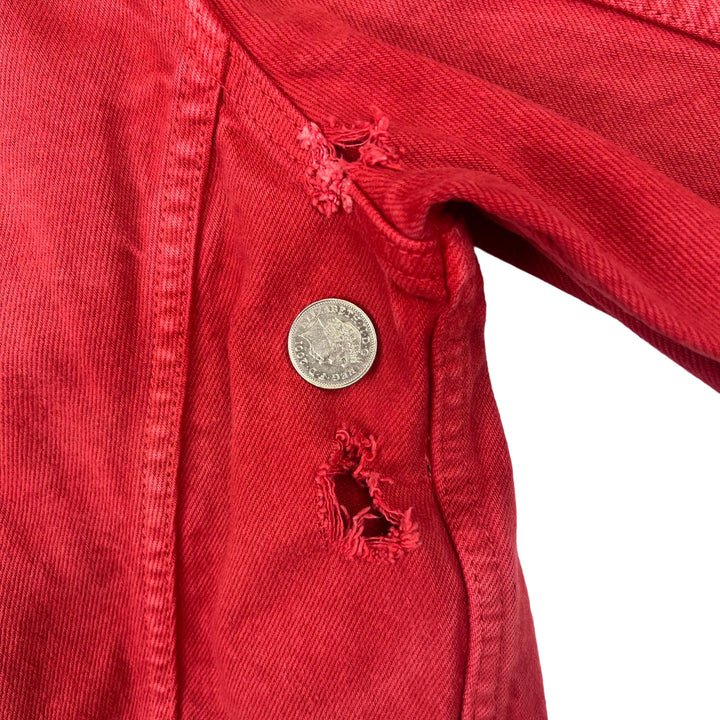 Levi's 90's Denim Trucker Distressed Jacket Red