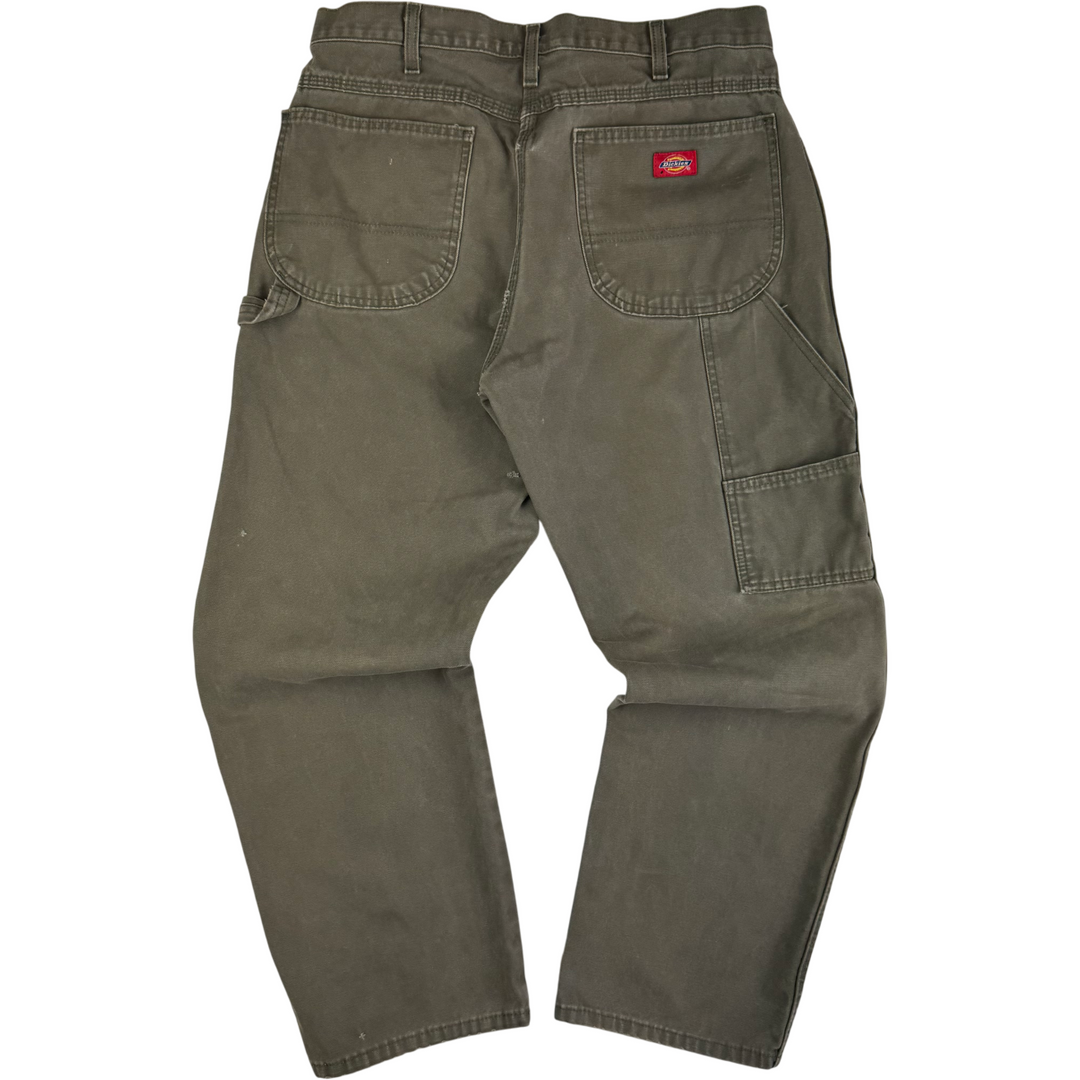 Dickies Workwear Carpenter Trousers Green