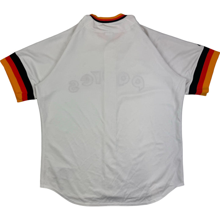 Vintage San Diego Padres 1984 Majestic Cooperstown Collection Baseball Jersey White Orange Rare