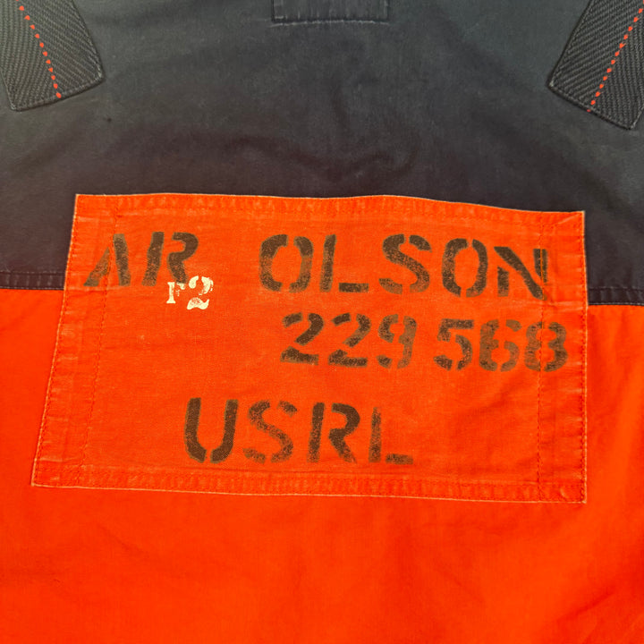 Vintage Polo Ralph Lauren  1st US-RL Reconnaissance Company Navy Orange