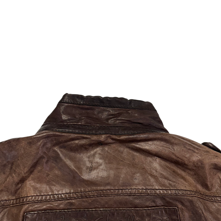 Camp David Leather Jacket Brown