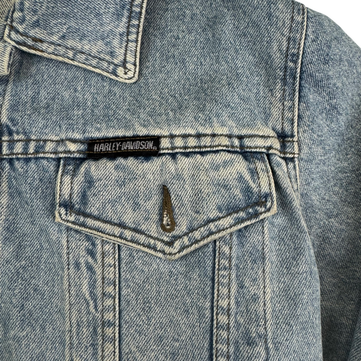 Vintage Harley-Davidson Denim Jacket Blue