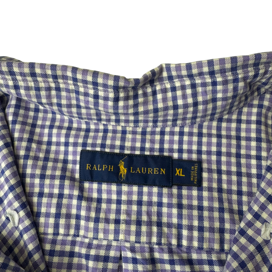 Ralph Lauren Check Long Sleeve Shirt Blue
