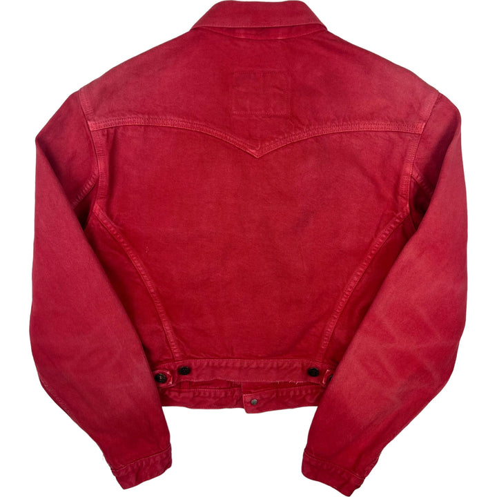 Levi's 90's Denim Trucker Distressed Jacket Red