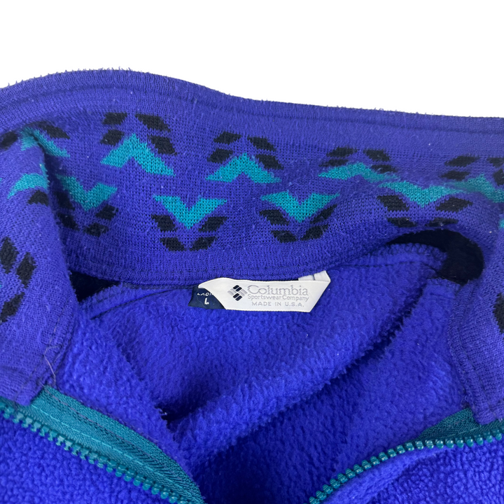 Vintage Columbia 90's Full-Zip Fleece Jacket Purple