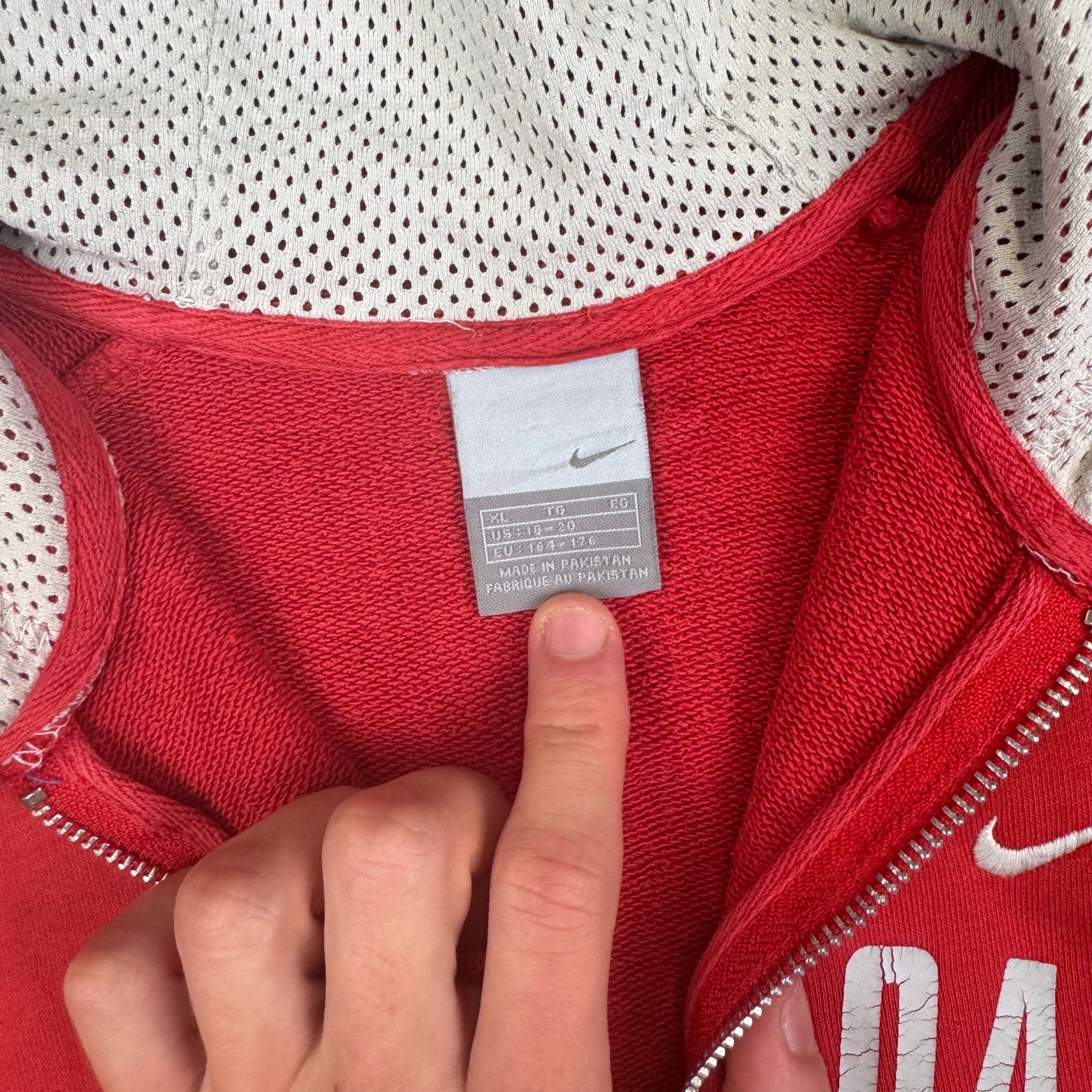 Nike 00 s West Coast Youth Sports League Quarter Zip Hoodie Red Bring It Back