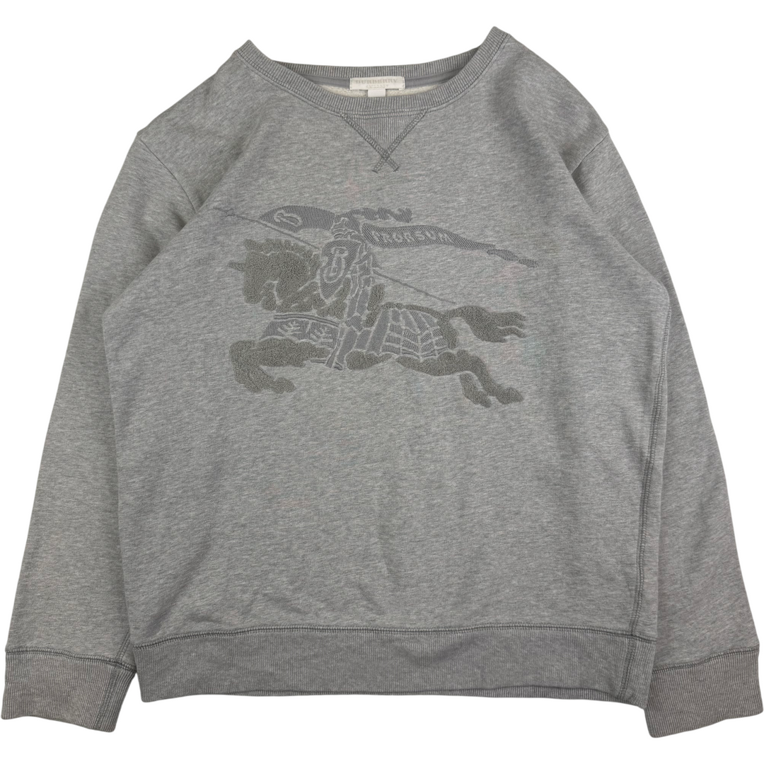 Burberry Embroidered Logo Sweatshirt Grey