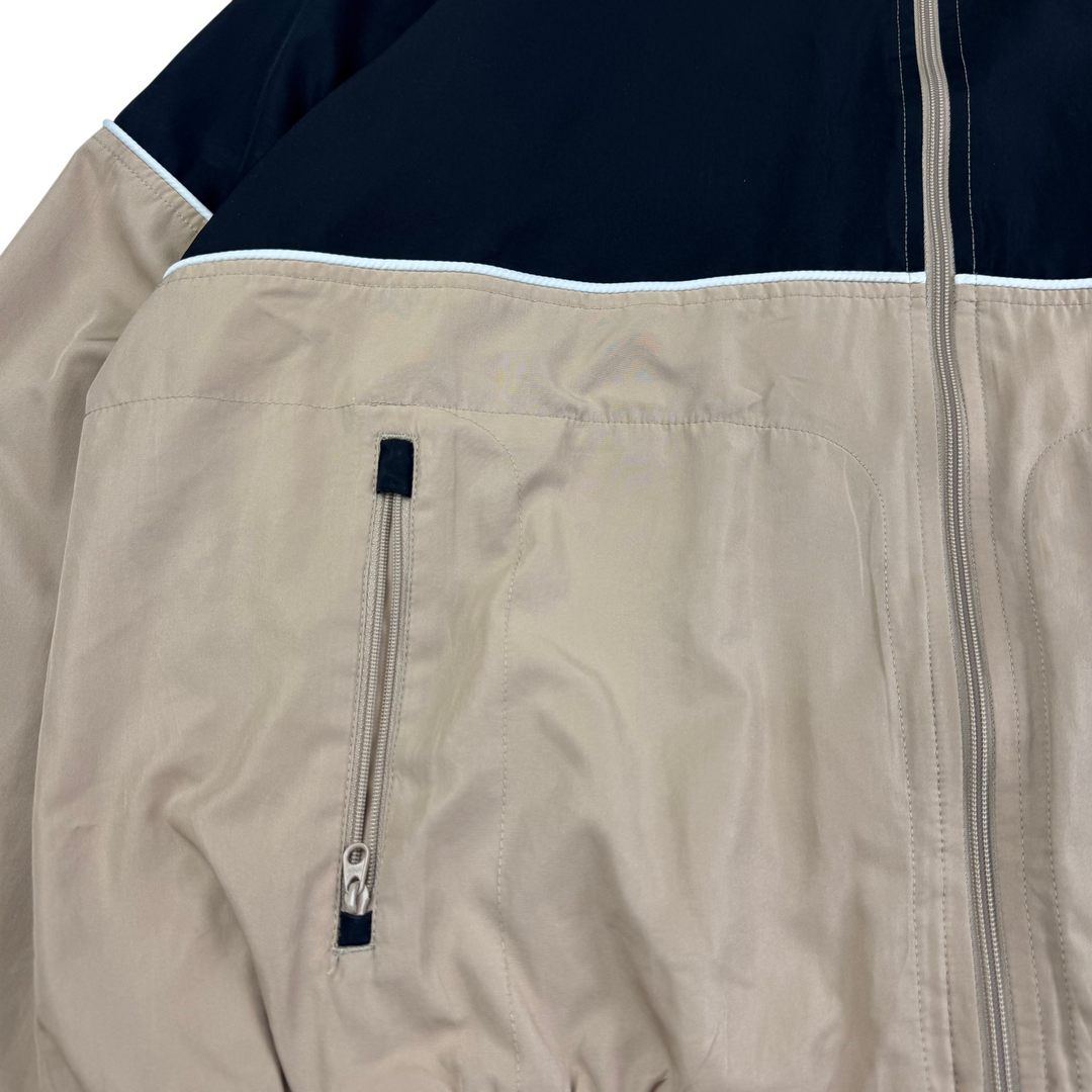 Nike 00's Full-Zip Hooded Track Jacket Beige