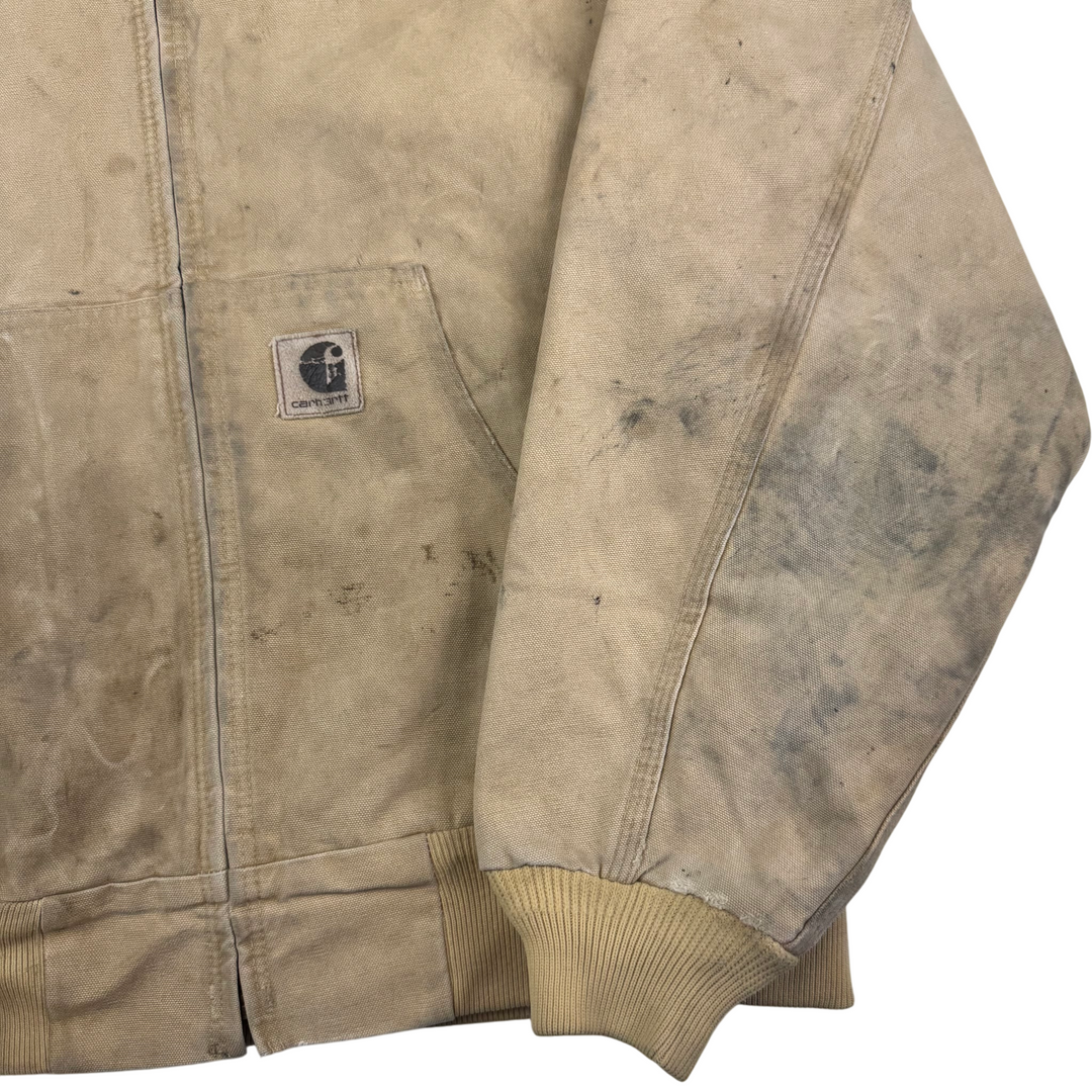 Carhartt Active Full-Zip Workwear Jacket Beige J06 WET