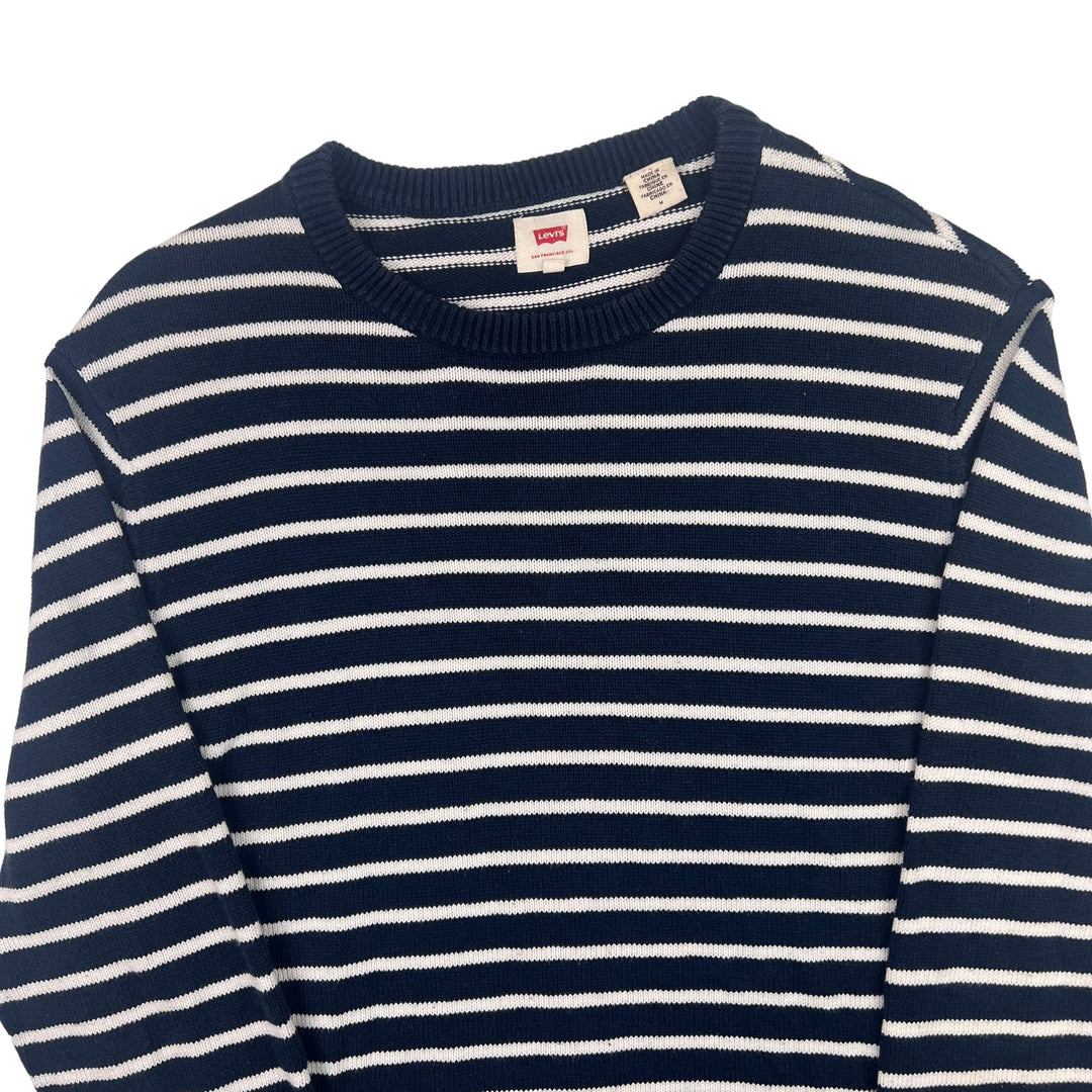 Levi's Striped Roundneck Knitwear Navy White