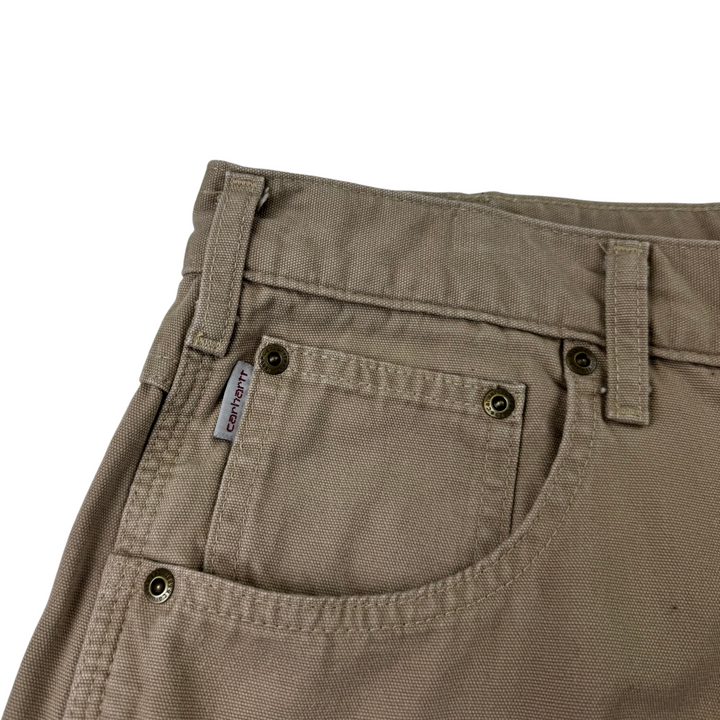 Carhartt Loose Fit Workwear Carpenter Trousers Beige