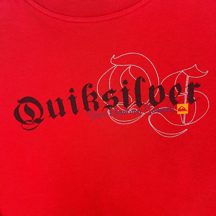 Vintage Quiksilver Since 1970  Logo Sweatshirt Red