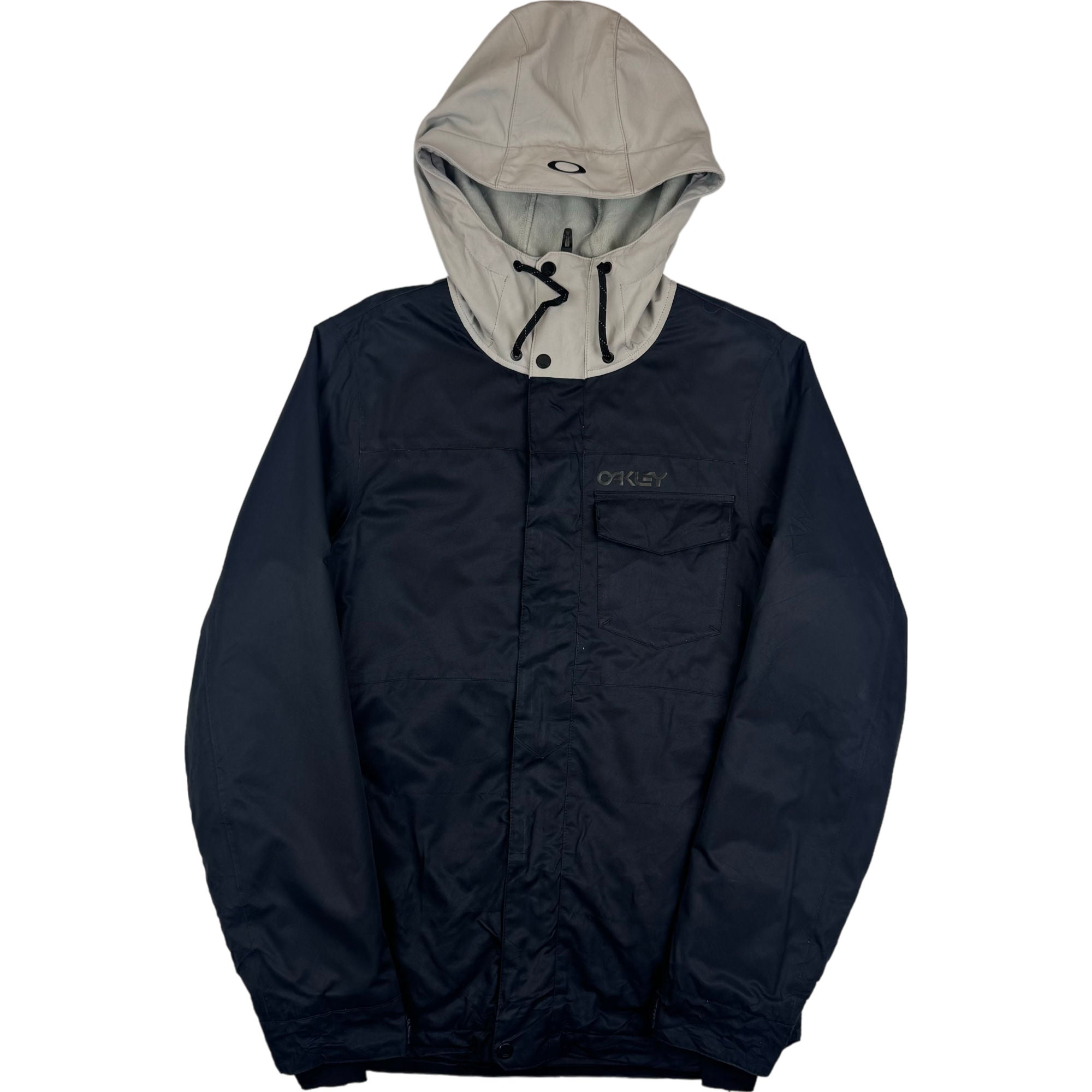 Oakley Biozone FN Dry 10K Navy Two-Tone Hooded Ski Jacket Small