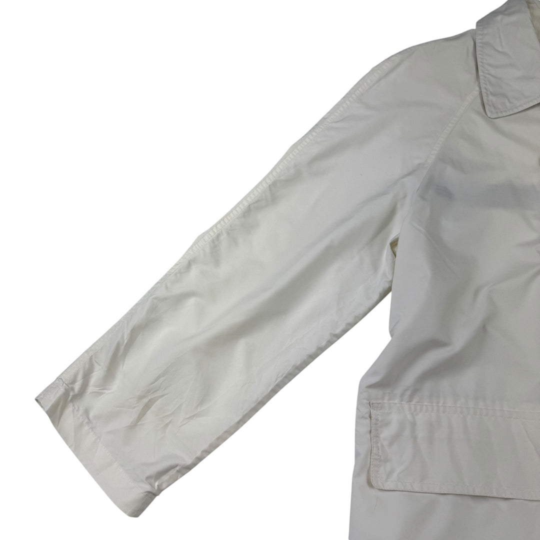 Vintage Burberrys 80's Double-Breasted Short Trench Coat White