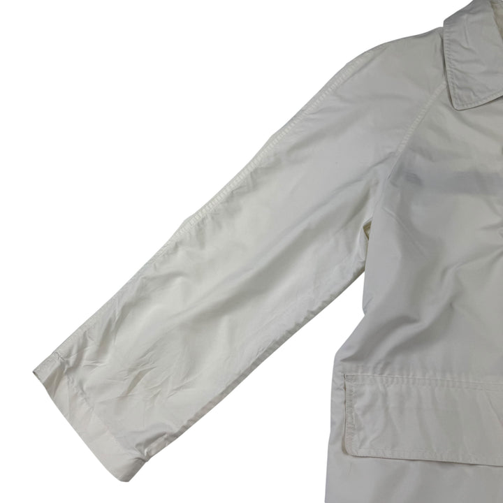 Vintage Burberrys 80's Double-Breasted Short Trench Coat White