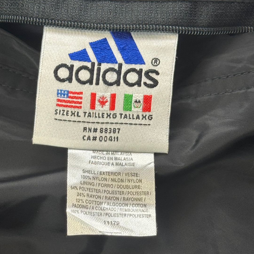 Adidas 90's Reversible Full-Zip Hooded Jacket Grey Black
