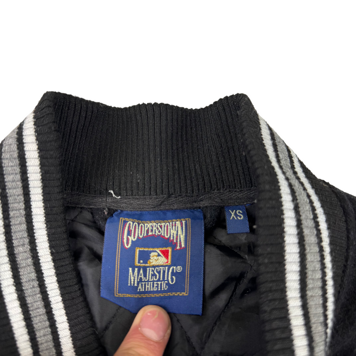 Majestic New York Yankees World Series 00's Embroidered Varsity Jacket Black