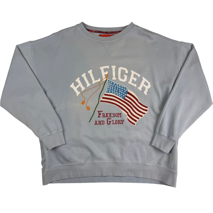 Tommy Hilfiger Freedom and Glory Embroidered Sweatshirt Blue