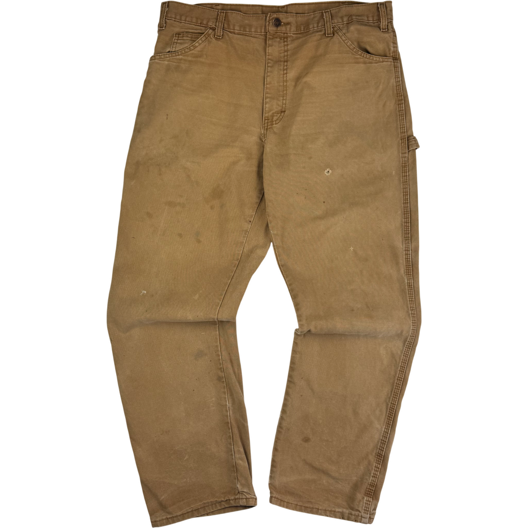 Dickies Carpenter Workwear Trousers Brown