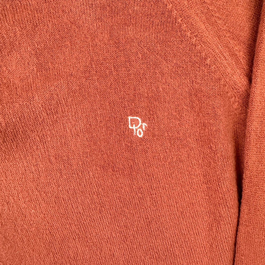 Christian Dior Monsieur Knitted Polo Sweater Burnt Orange