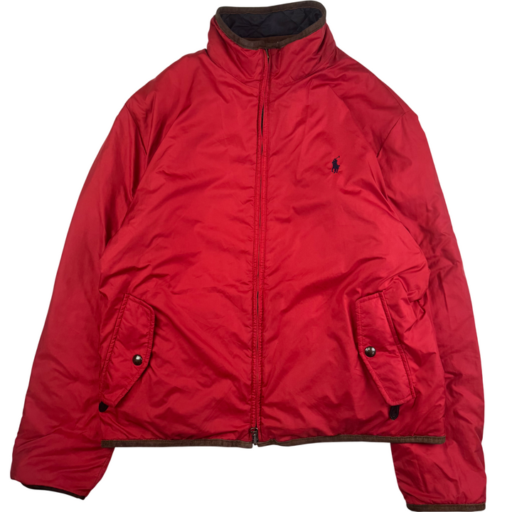 Vintage Polo Ralph Lauren Reversible Quilted Jacket Navy Red