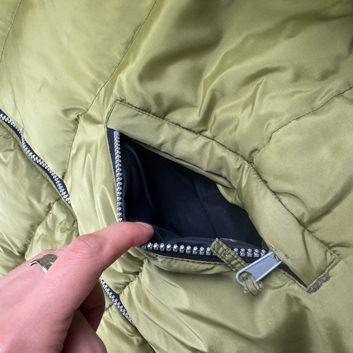 Reebok Classic Full-Zip Puffer Jacket Green