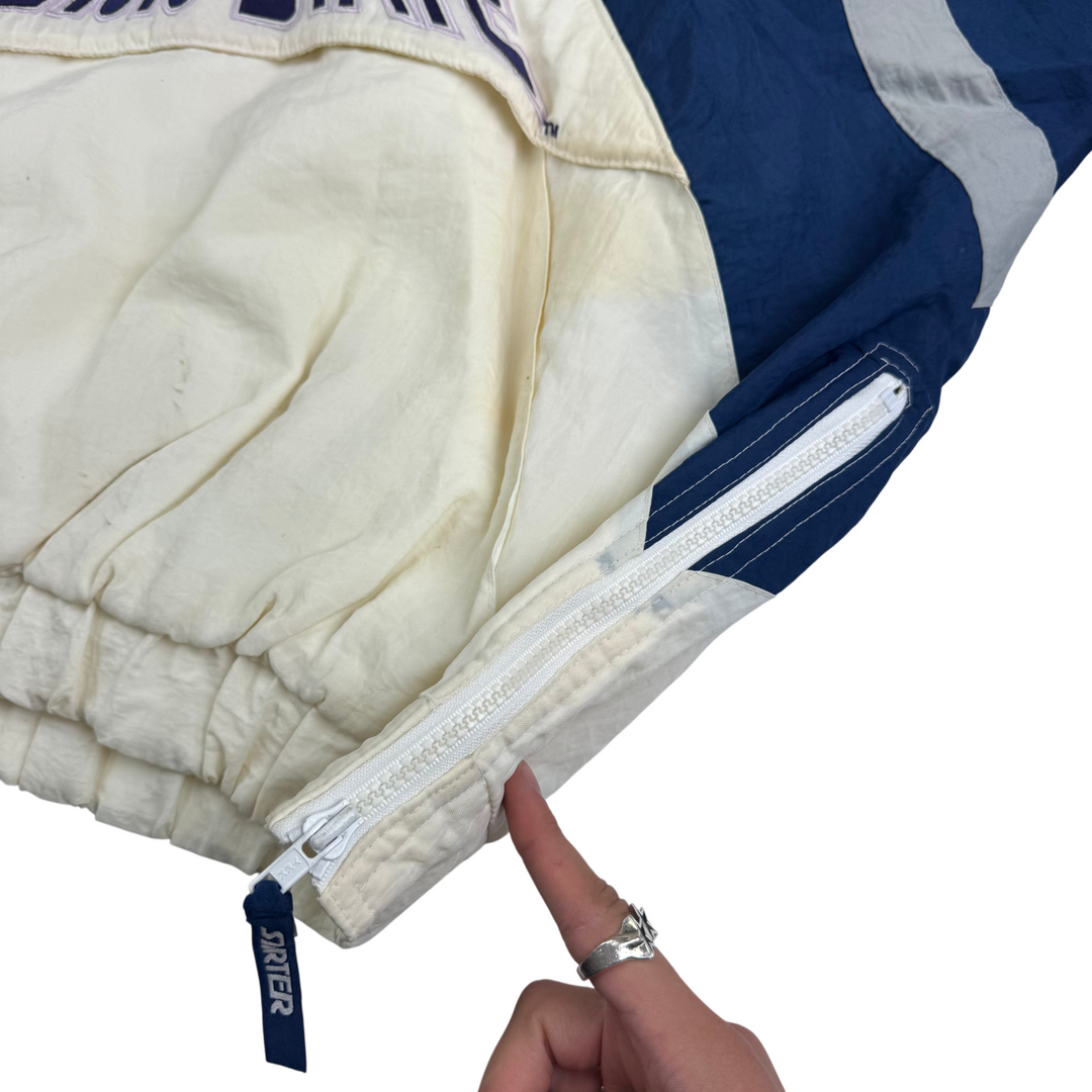 Vintage 90's Starter Penn State Pullover Pro Sport Jacket White Navy