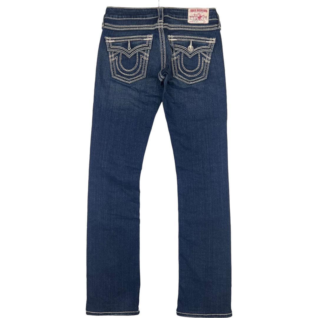 True Religion Embroidered Pocket Jeans Blue