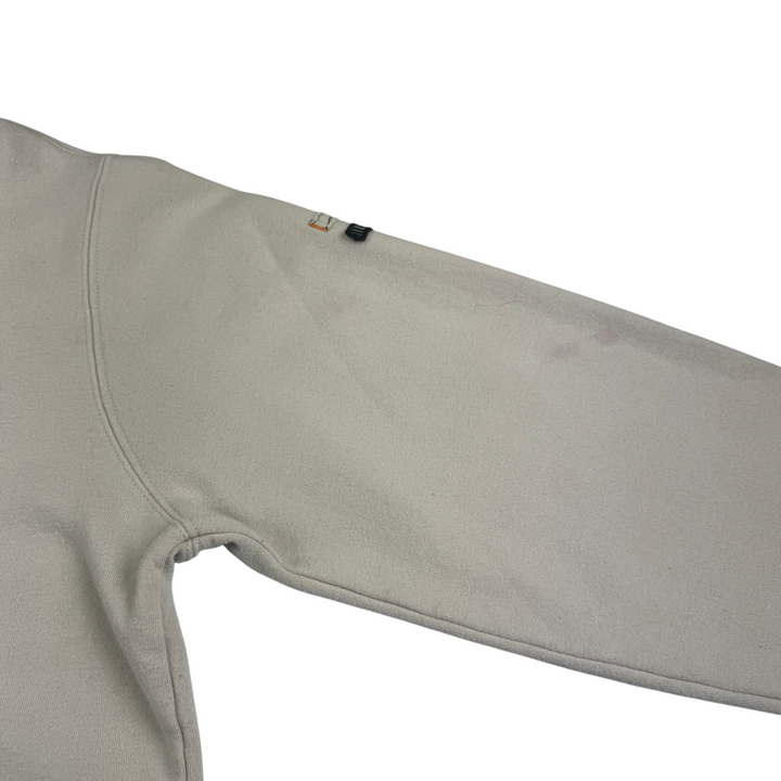 Quiksilver 00's Full-Zip Hooded Graphic Sweatshirt Beige