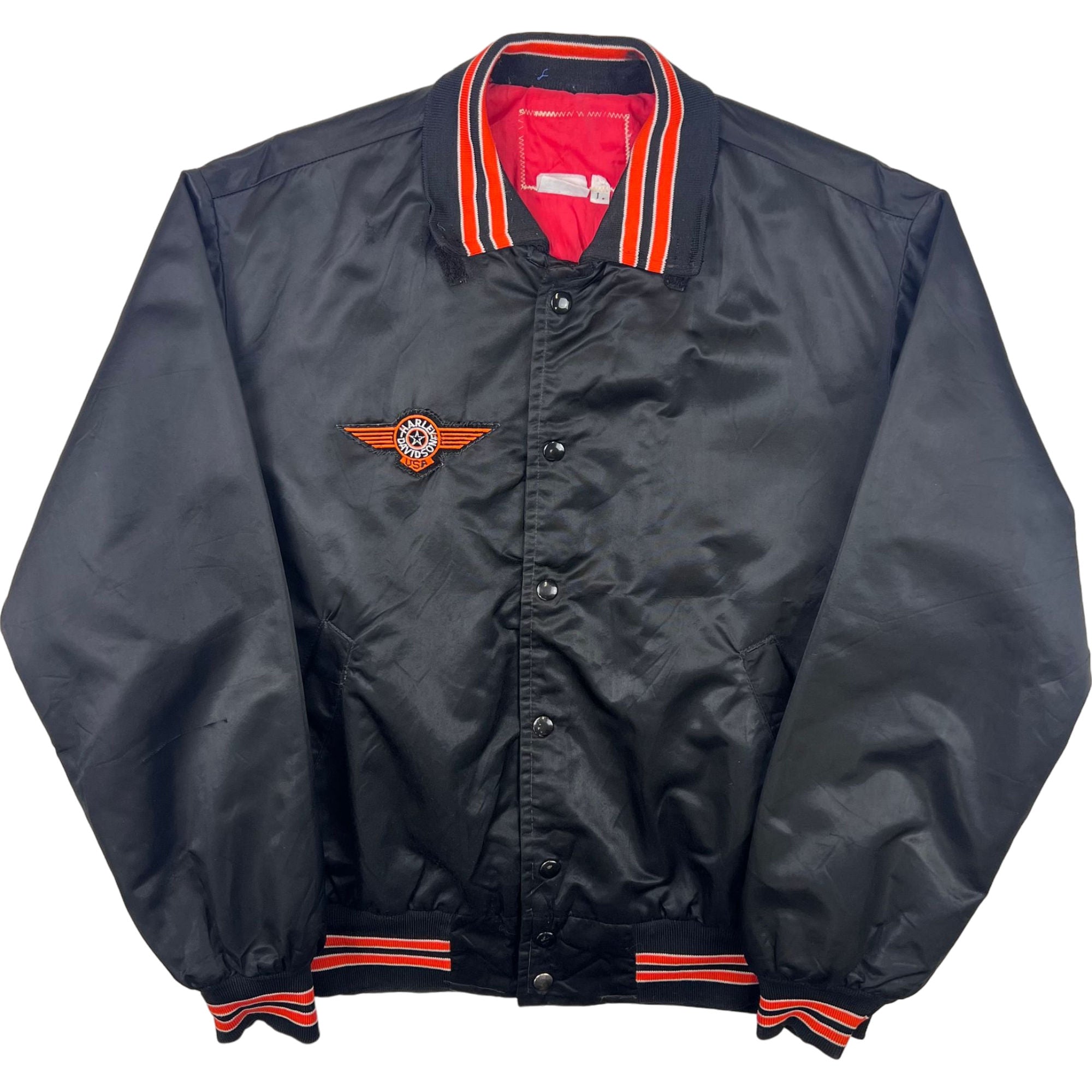 Black and orange harley jacket deals