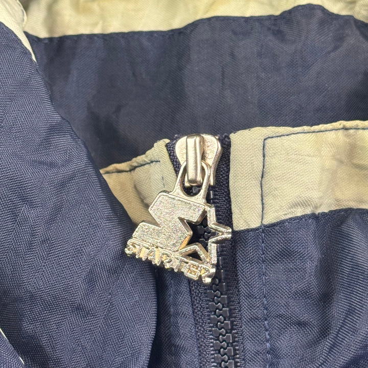 Vintage Starter 90's Georgetown Hoyas Half-Zip Pullover Pro Sports Jacket Navy