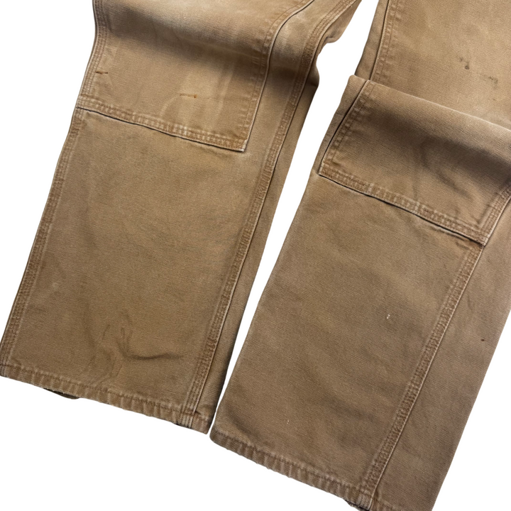 Carhartt Double Knee Carpenter Workwear Trousers Brown