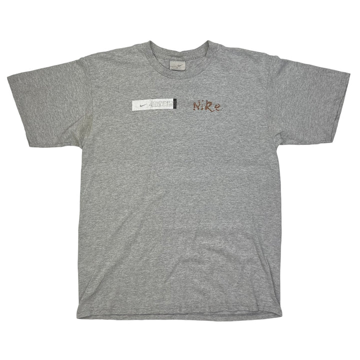 Nike Grey and Gold Graphic T-Shirt