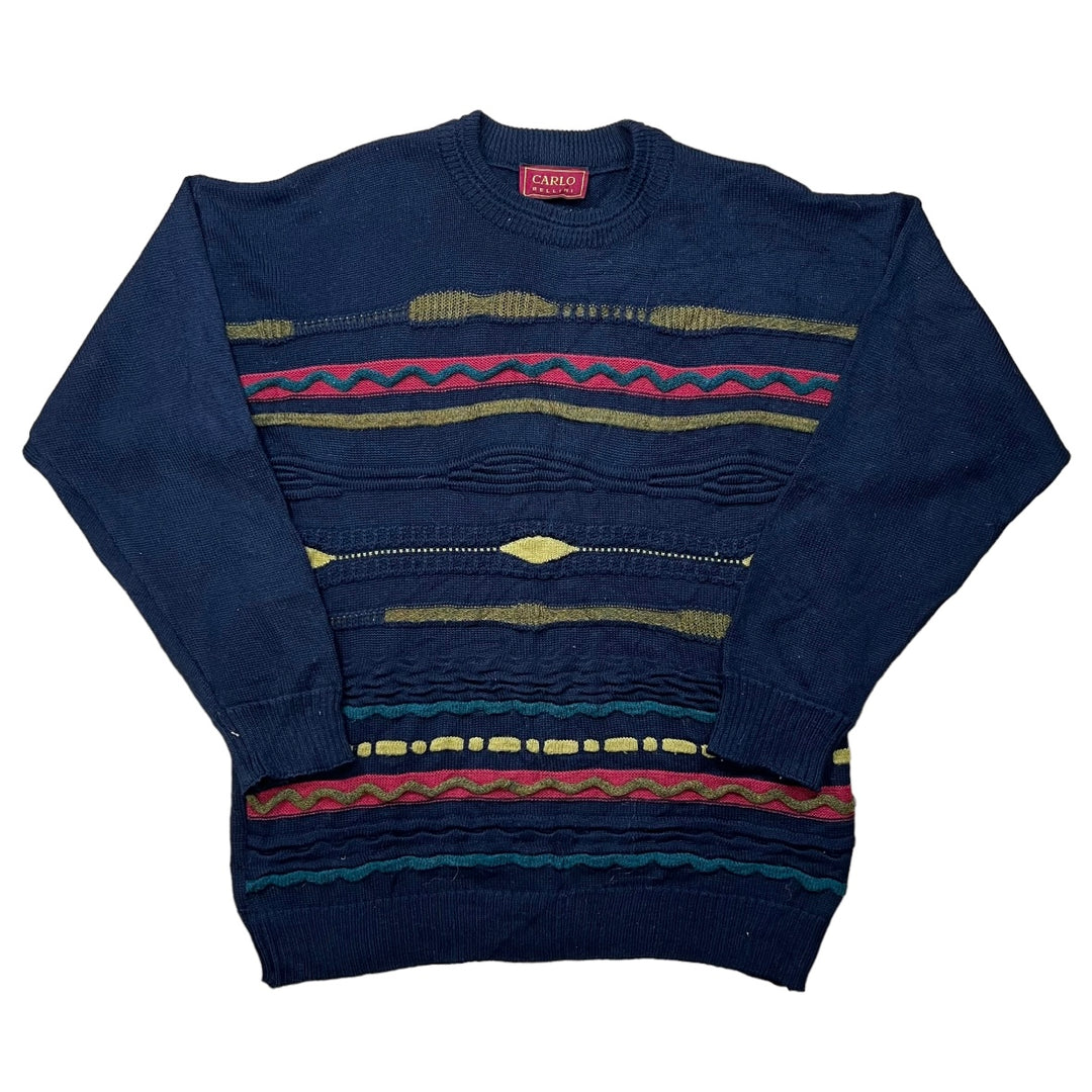 Multicoloured "Coogi Style" Knitted Sweatshirt