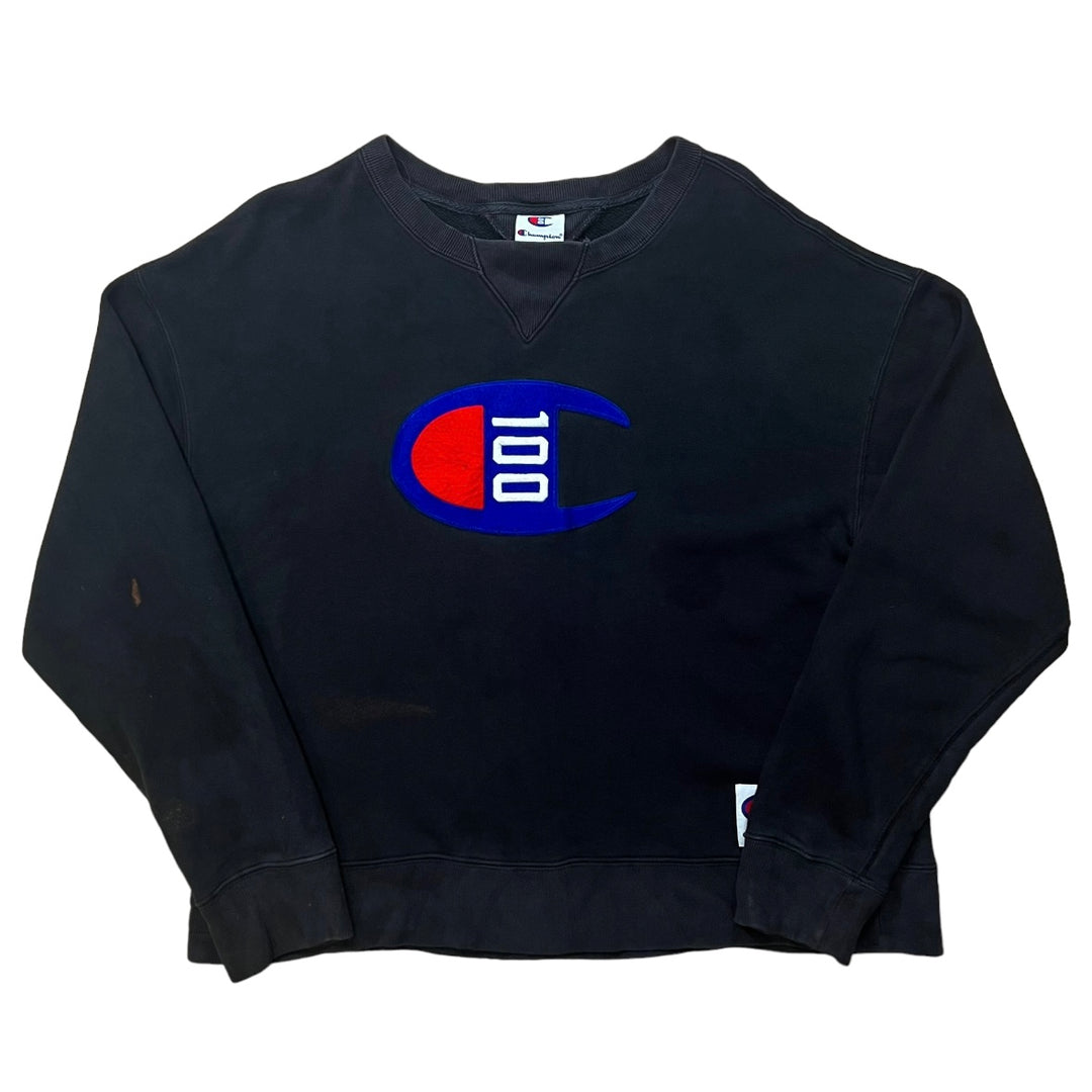 Champion Black Big Logo Sweatshirt