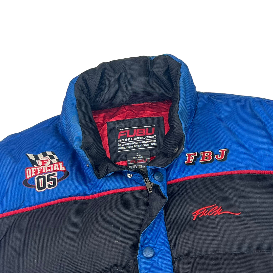 FUBU Official 05 Black & Blue Puffer Jacket