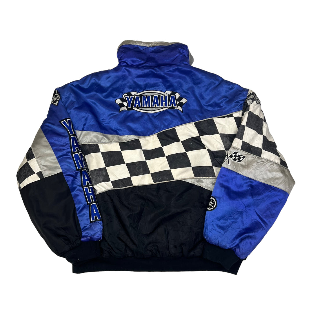 Yamaha 90's Racing Blue & Black Chequered Jacket