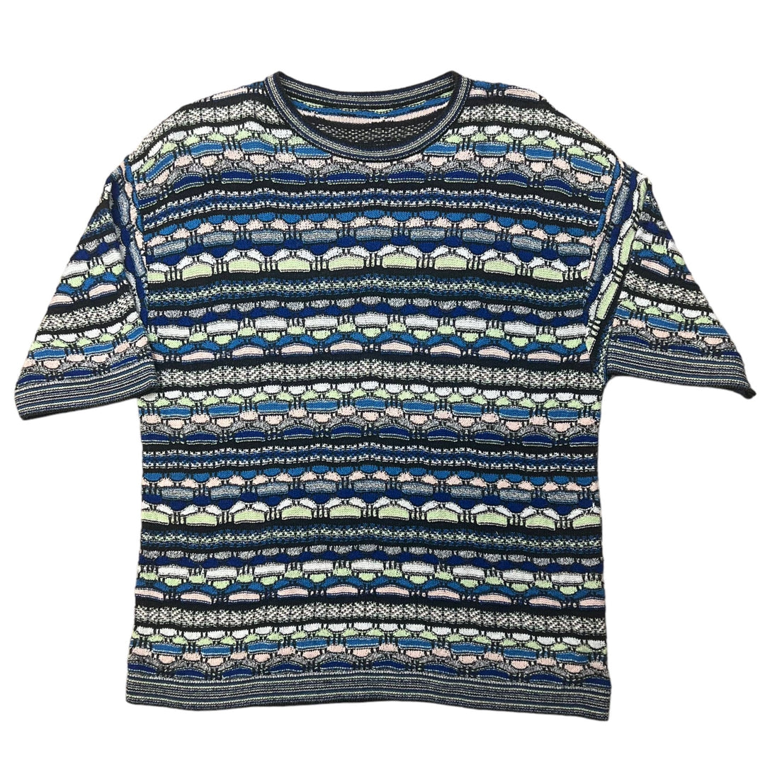 Multicoloured "Coogi Style" Knitted Shirt