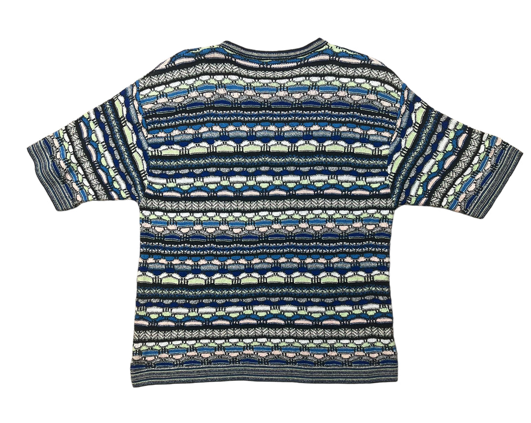 Multicoloured "Coogi Style" Knitted Shirt