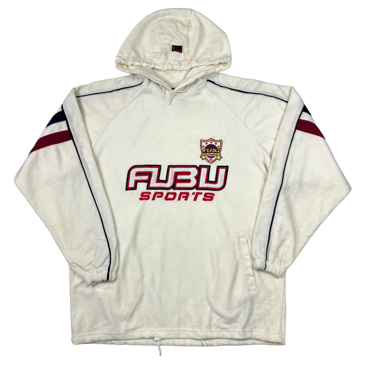 FUBU White Spell Out Hooded Sweatshirt