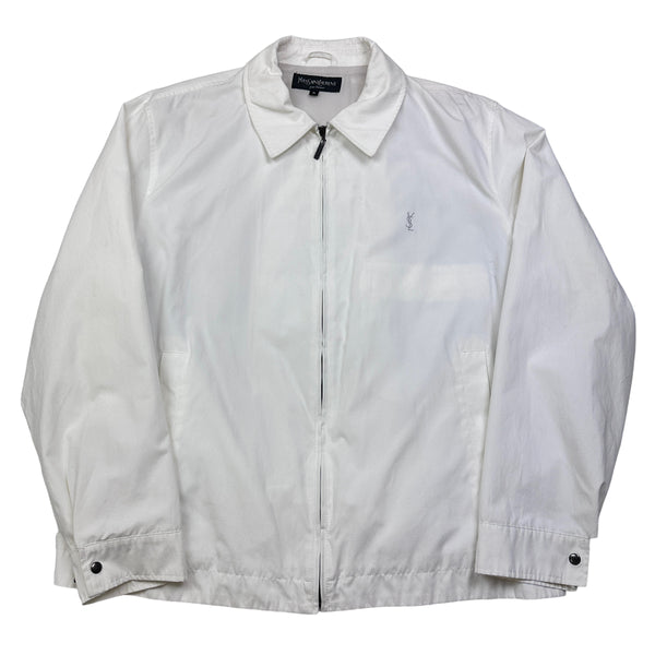 Yves Saint Laurent White Harrington Jacket Bring It Back