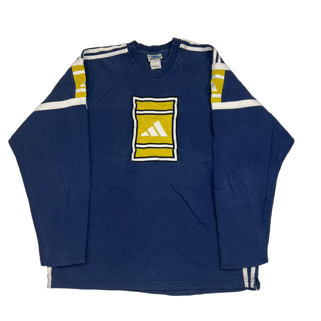 Adidas 90's Blue Big Logo Sweatshirt