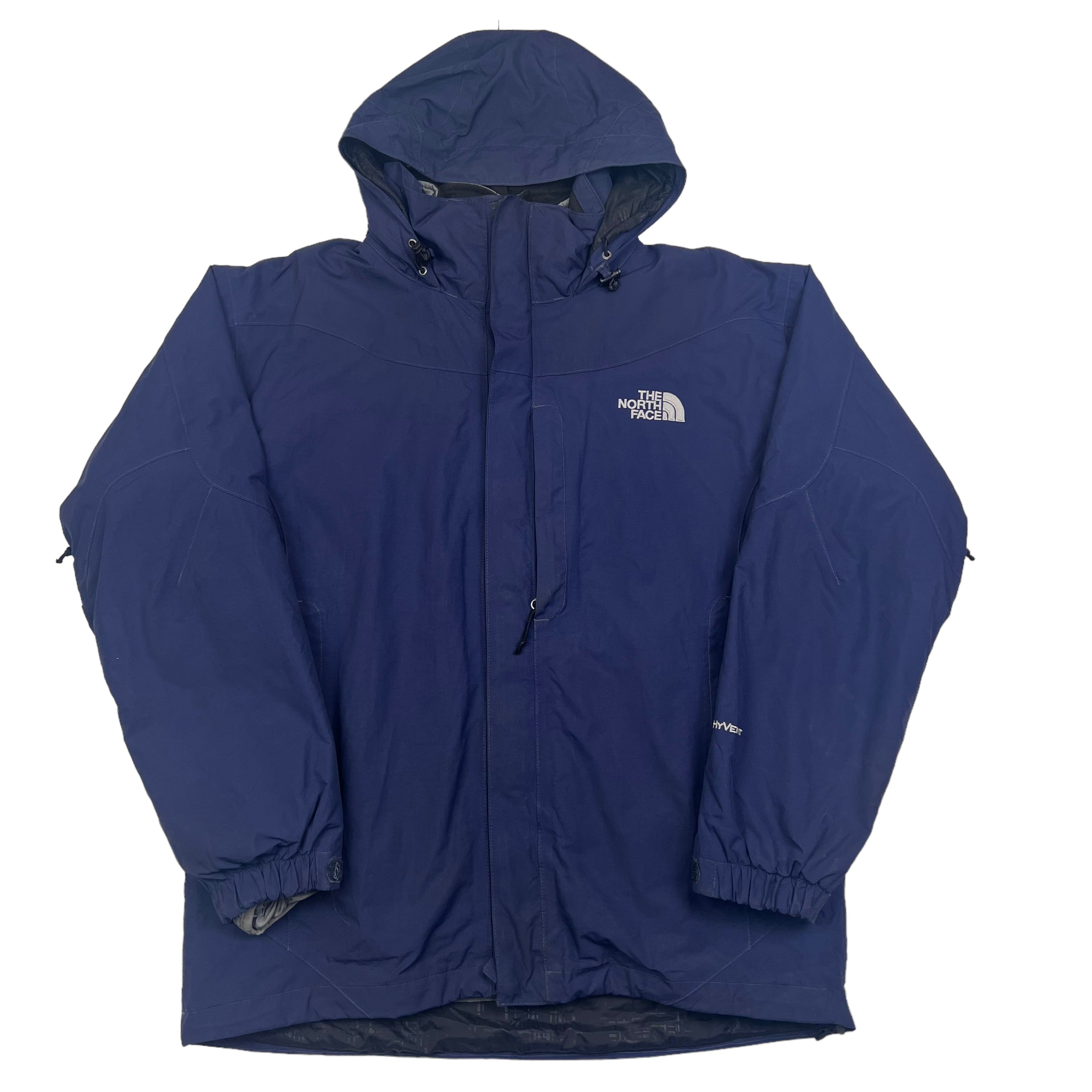 North face store dark blue jacket