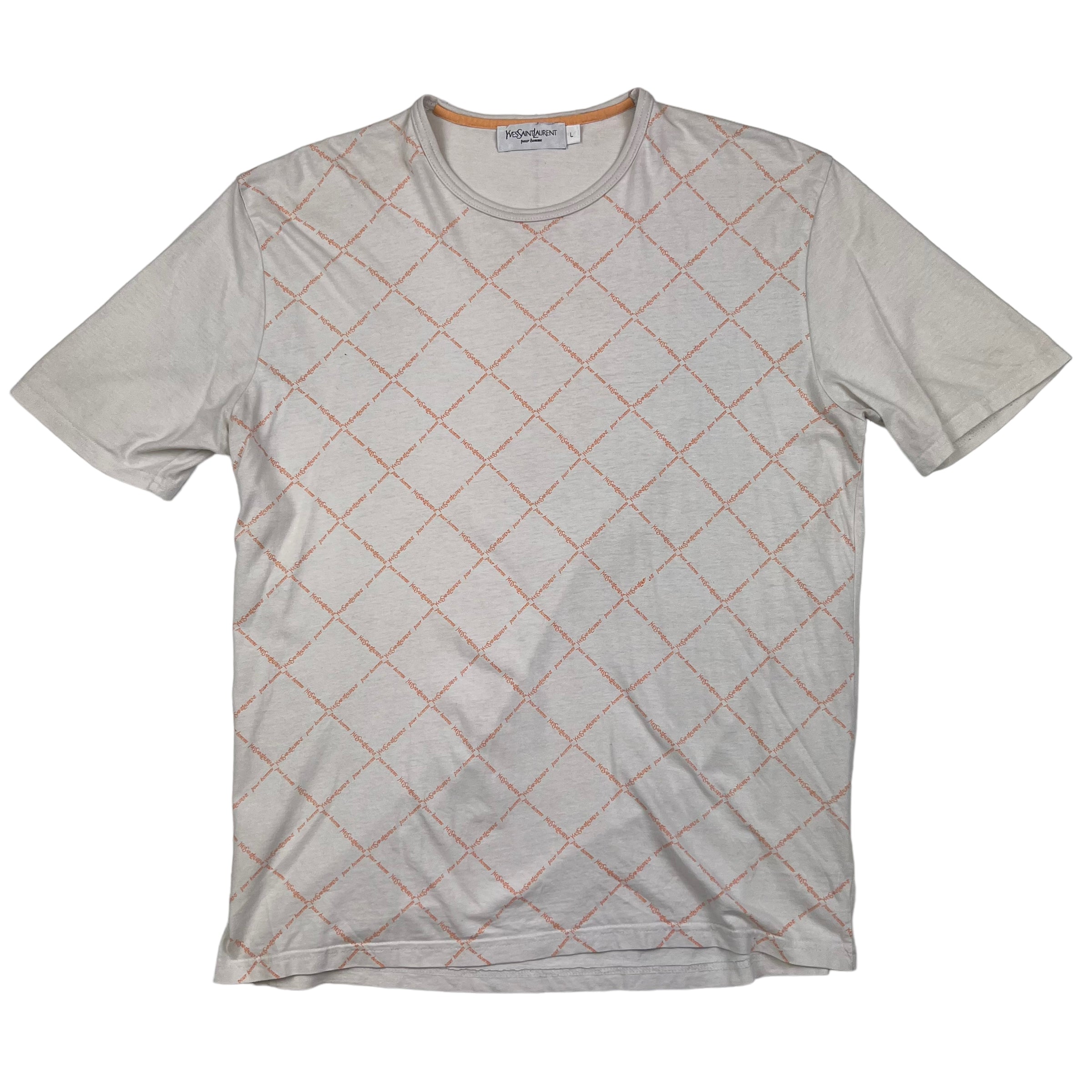 Yves saint laurent white t shirt sales
