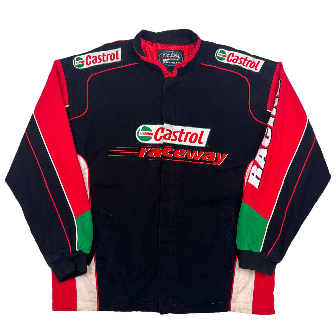 NASCAR Black Castrol Raceway Racing Jacket