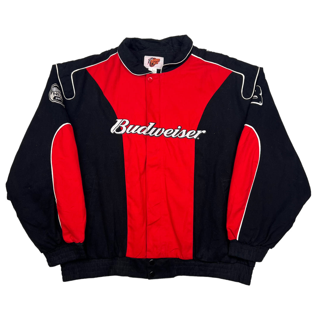 NASCAR Red Black 'Budweiser' Racing Jacket